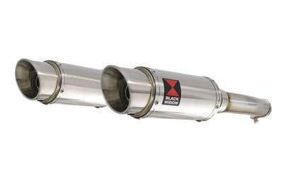 GL1500 Goldwing Twin Exhaust Silencer Kit 200mm Round Stainless