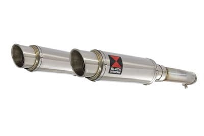 GL1500 Goldwing Twin Exhaust Silencer Kit 230mm GP Round Stainless