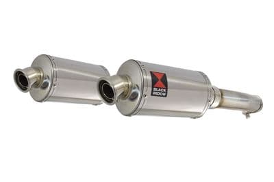 GL1500 Goldwing Twin Exhaust Silencer Kit 230mm Oval Stainless