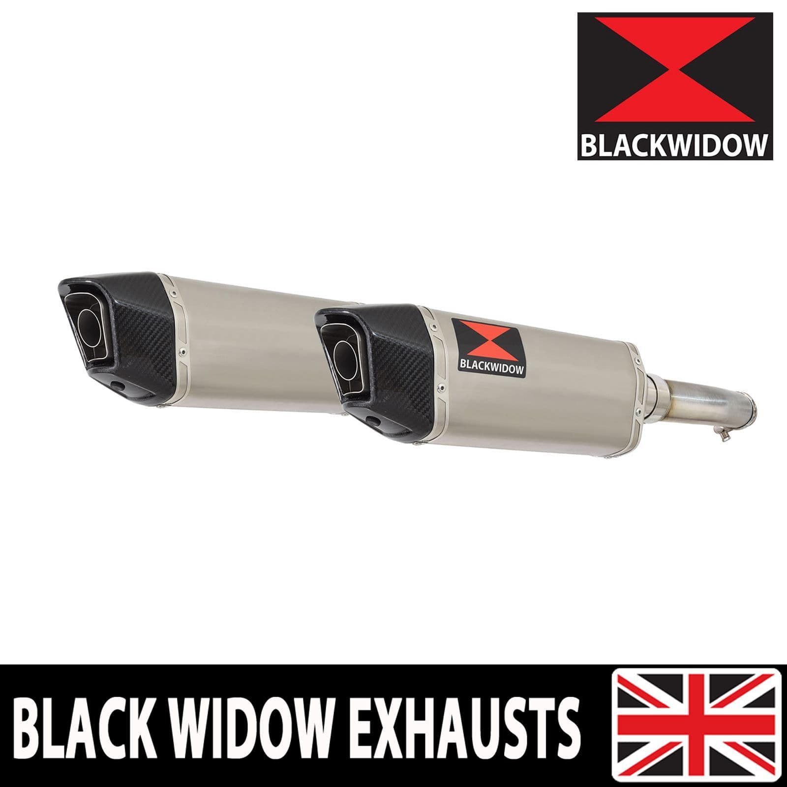 GL1500 Goldwing Twin Exhaust Silencer Kit 300mm Hexagonal