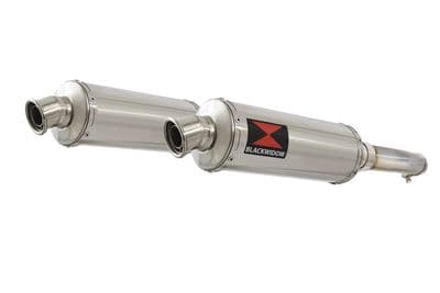 GL1500 Goldwing Twin Exhaust Silencer Kit 300mm Round Stainless