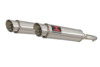 GL1500 Goldwing Twin Exhaust Silencer Kit 360mm GP Round Stainless