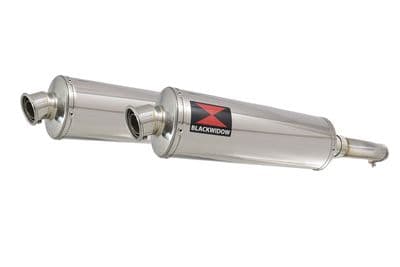 GL1500 Goldwing Twin Exhaust Silencer Kit 400mm Oval Stainless