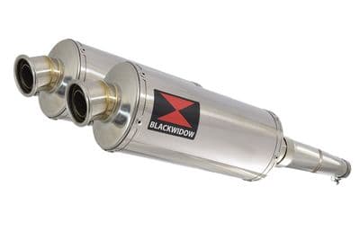 GPZ 500 S (EX500) 2-2 exhaust silencer kit with 300mm oval Stainless Silencers