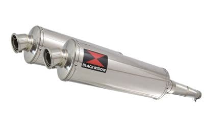 GPZ 500 S (EX500) 2-2 Exhaust Silencer kit with 400mm Oval Stainless Silencers