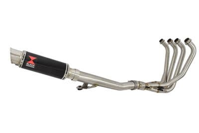 GSF1200 Bandit 1995-2006 Oil Cooled Exhaust System 230mm GP Round Black Stainless Silencer