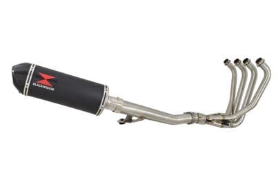 GSF1200 Bandit 1995-2006 Oil Cooled Exhaust System 300mm Oval Black Stainless Carbon Tip Silencer