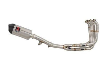 GSF1250 Bandit 07-16 Water Cooled Exhaust System 200mm Oval Stainless Carbon Tip Silencer