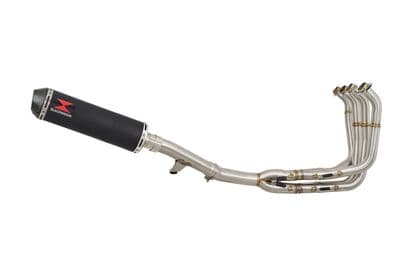 GSF1250 Bandit 07-16 Water Cooled Exhaust System 370mm Round Black Stainless Carbon Tip Silencer