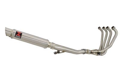 GSF600 Bandit 95-04 Oil Cooled Race Exhaust System 350mm Stainless GP Round Silencer