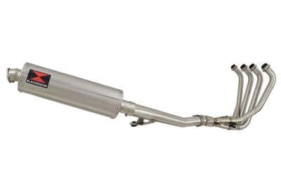 GSF600 Bandit 95-04 Oil Cooled Race Exhaust System 400mm Oval Stainless Silencer