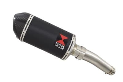 GSR 750 2011-2016 Exhaust Silencer Kit 200mm Oval Black Stainless Carbon Tip