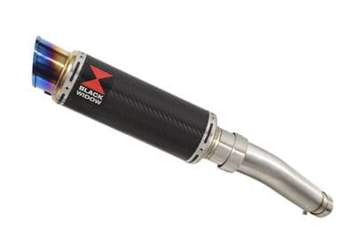 GSR 750 2011-2016 Exhaust Silencer Kit 230mm GP Round Blue Tip Carbon