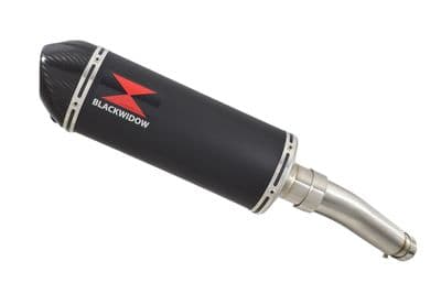 GSR 750 2011-2016 Exhaust Silencer Kit 300mm Oval Black Stainless Carbon Tip