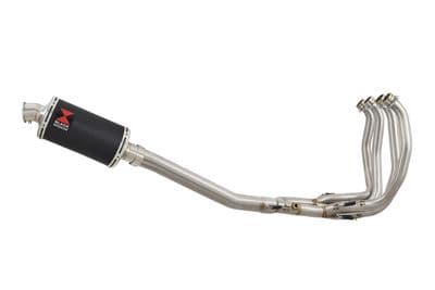GSX 1300 R HAYABUSA 2021 - 2026 4-1 Race De - Cat Full System 230mm Oval Black Stainless Silencer