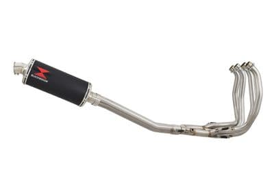 GSX 1300 R HAYABUSA 2021 - 2026 4-1 Race De - Cat Full System 300mm Oval Black Stainless Silencer