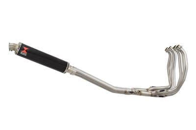 GSX 1300 R HAYABUSA 2021 - 2026 4-1 Race De - Cat Full System 350mm Round Black Stainless Silencer