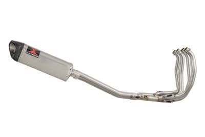 GSX 1300 R HAYABUSA 2021 - 2026 4-1 Race De - Cat Full System 350mm Tri Oval Carbon Tip  Silencer