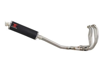 GSX 1300 R HAYABUSA 2021 - 2026 4-1 Race De - Cat Full System 400mm Oval Black Stainless Silencer