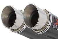 GSX 1300 R HAYABUSA 2021 - 2026 4-2 Link Pipes + 230mm GP Round Carbon Silencers