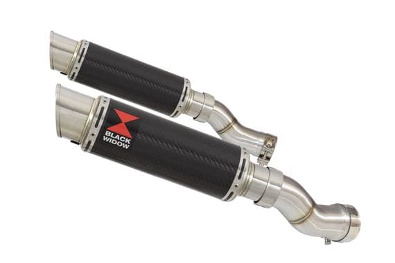 GSX 1300 R HAYABUSA 2021 - 2026 4-2 Link Pipes + 230mm GP Round Carbon Silencers