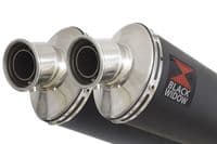 GSX 1300 R HAYABUSA 2021 - 2026 4-2 Link Pipes + 230mm Oval Black Stainless Silencers