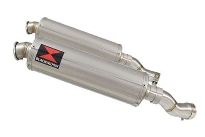GSX 1300 R HAYABUSA 2021 - 2026 4-2 Link Pipes + 400mm Round Stainless Silencers