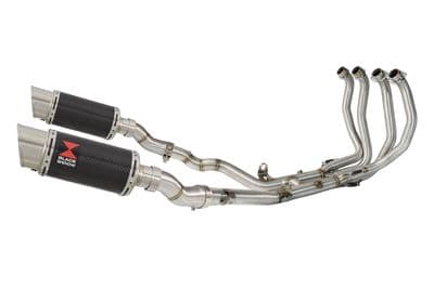 GSX 1300 R HAYABUSA 2021 - 2026 4-2 Race De - Cat Exhaust System 200mm Round Carbon Silencers