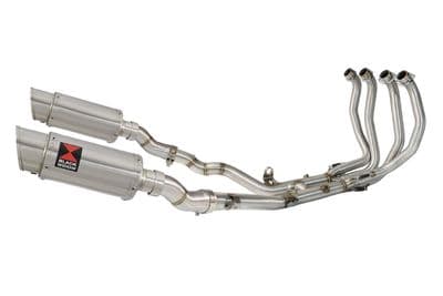 GSX 1300 R HAYABUSA 2021 - 2026 4-2 Race De - Cat Exhaust System 200mm Round Stainless Silencers