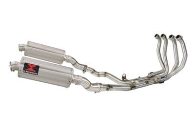 GSX 1300 R HAYABUSA 2021 - 2026 4-2 Race De - Cat Exhaust System 300mm Oval Stainless Silencers