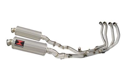 GSX 1300 R HAYABUSA 2021 - 2026 4-2 Race De - Cat Exhaust System 300mm Round Stainless Silencers