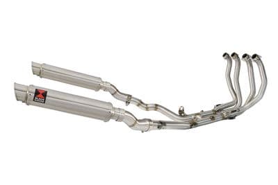 GSX 1300 R HAYABUSA 2021 - 2026 4-2 Race De - Cat Exhaust System 350mm GP Round Stainless Silencers