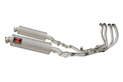 GSX 1300 R HAYABUSA 2021 - 2026 4-2 Race De - Cat Exhaust System 400mm Round Stainless Silencers