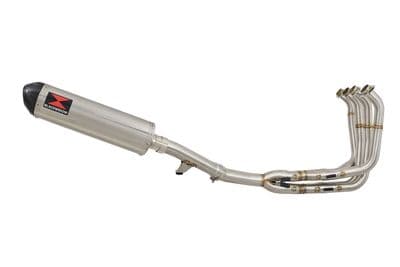 GSX 650 F 07-16 Water Cooled Race Exhaust System + 400mm Oval Stainless Carbon Tip Silencer