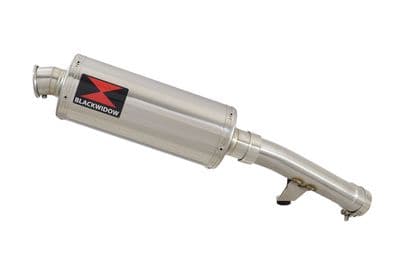 GSX 650 F 2007-2016 Exhaust Link Pipe + 300mm Oval Stainless Silencer
