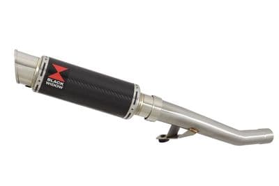 GSX 750 Inazuma Link Pipe and 230mm GP Round Carbon Silencer