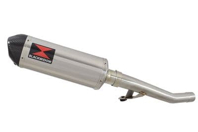GSX 750 Inazuma Link Pipe and 300mm Oval Stainless Carbon Tip Silencer