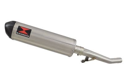 GSX 750 Inazuma Link Pipe and 400mm Oval Stainless Carbon Tip Silencer