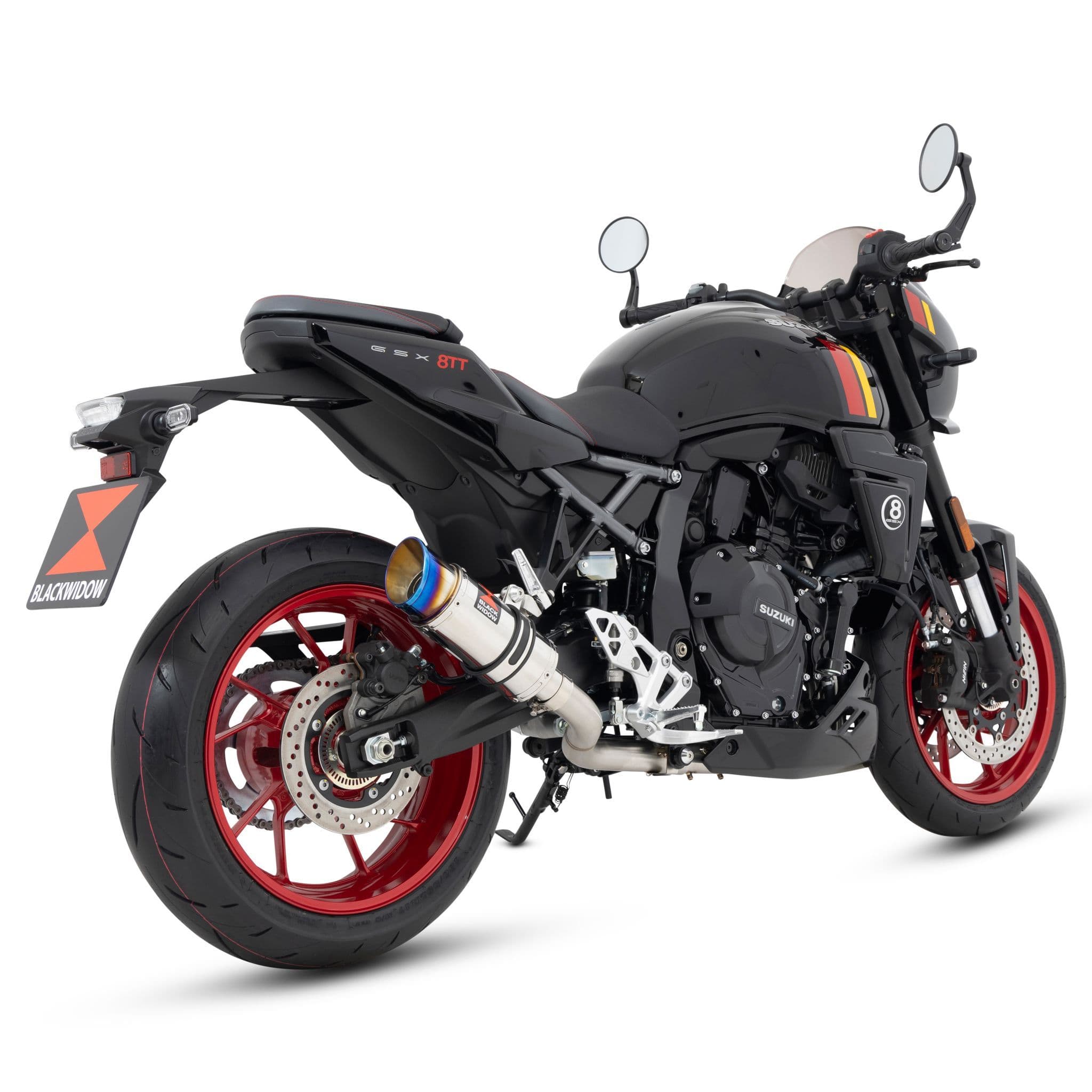 GSX-8 T / 8TT 2025 - 2026 Exhaust System 200 mm Round GP Stainless