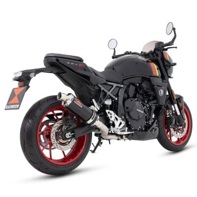 GSX-8 T / 8TT 2025 Exhaust System 300 mm Round Black Stainless Steel Silencer