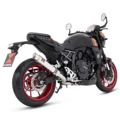 GSX-8 T / 8TT 2025 Exhaust System 350 mm Round GP Stainless Steel Silencer