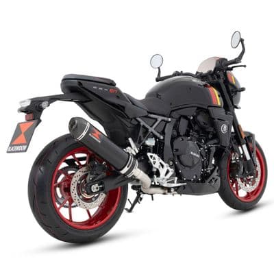 GSX-8 T / 8TT 2025 Exhaust System 400 mm Oval Black Stainless Steel Carbon Tip Silencer