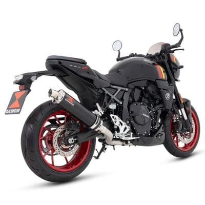 GSX-8 T / 8TT 2025 Exhaust System 400 mm Round Black Stainless Steel  Silencer