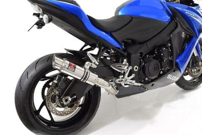 GSX-S 1000 F De-Cat Race Full Exhaust System + 230mm GP Round Stainless Silencer