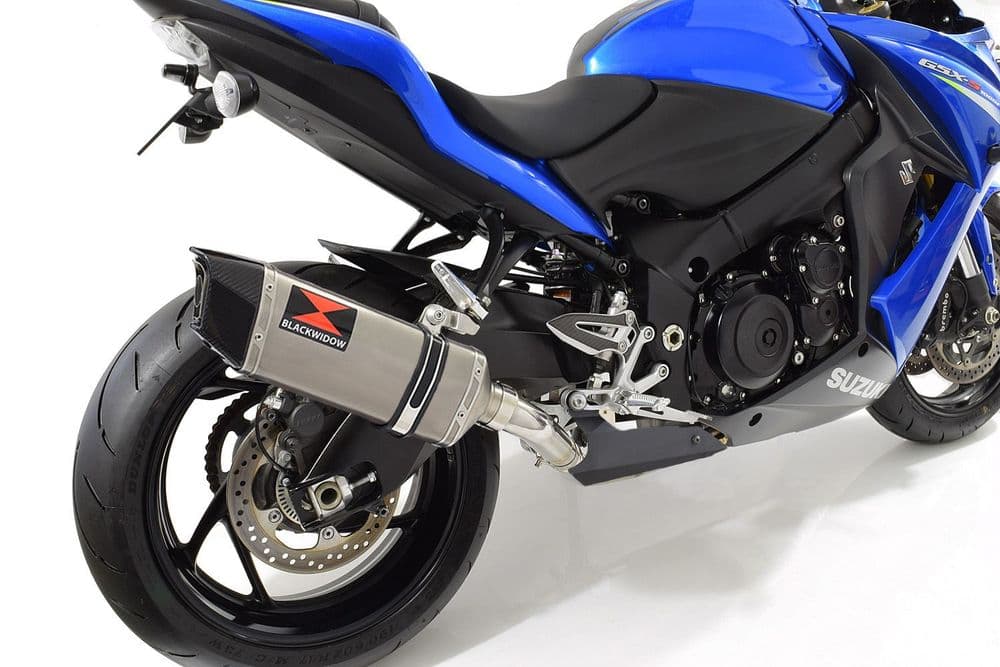 GSX-S 1000 F De-Cat Race Full Exhaust System 300mm Hexagonal Stainless ...