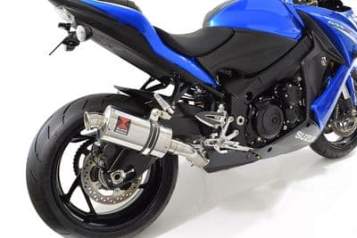 GSX-S 1000 F Exhaust Silencer Kit 230mm Oval Stainless