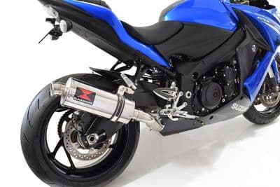 GSX-S 1000 F Exhaust Silencer Kit 300mm Oval Stainless