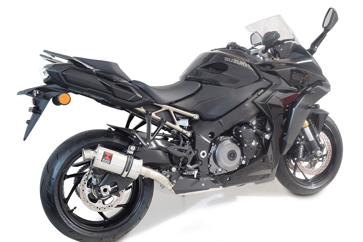 GSX-S 1000 / GT Gen 2 21-24 De-Cat Race Exhaust System 230mm Oval Stainless Silencer