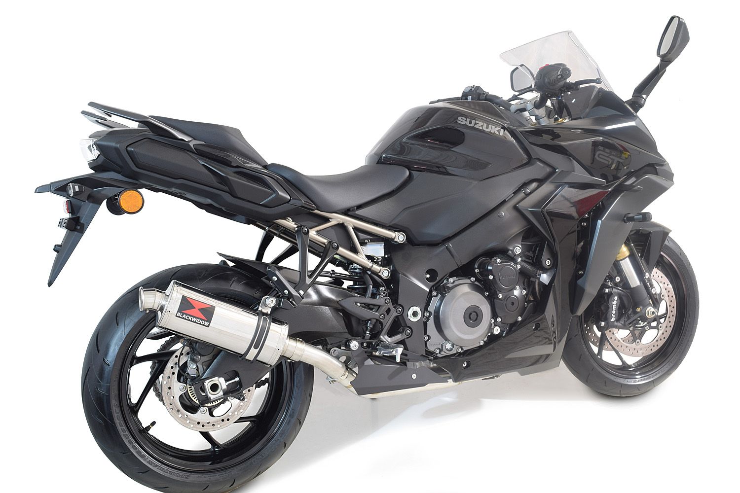 GSX-S 1000 / GT Gen 2 21-24 De-Cat Race Exhaust System 300mm Oval Stainless Silencer