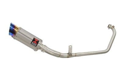GSX-S 125 / 150 2017 - 2025 Performance Exhaust System + 200mm Round Blue Tip Stainless Silencer